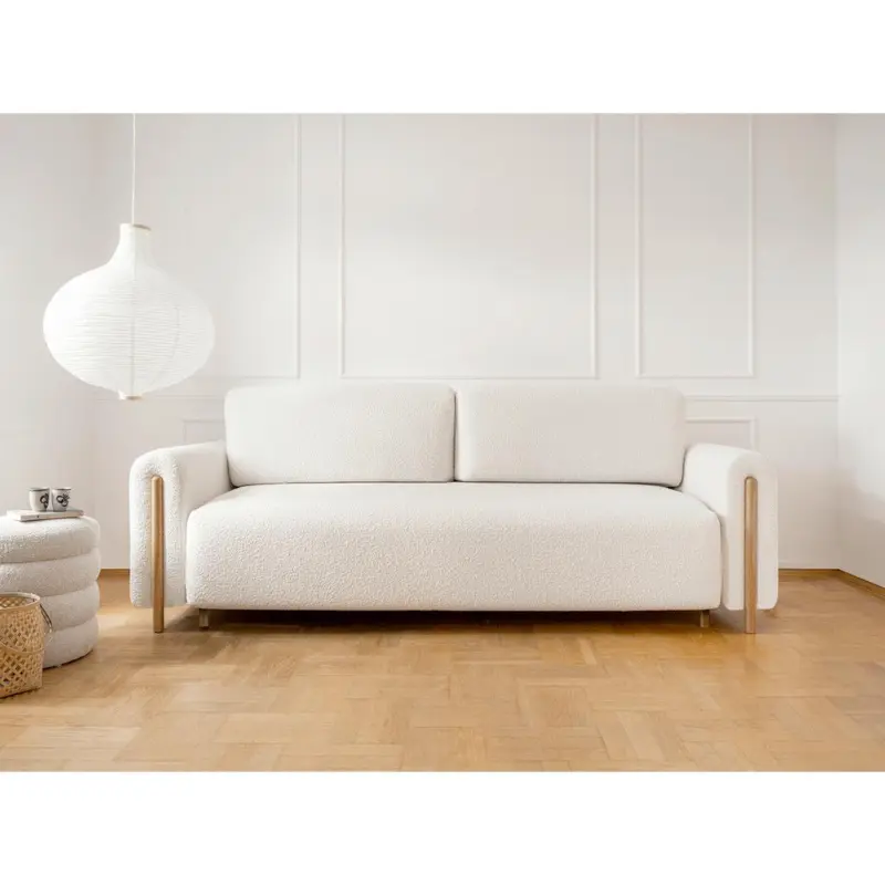 3-Sitzer-Sofa mit Schlaffunktion Arcadova Creme