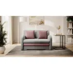 M&ouml;belix Schlafsofa Ario Grau, Rosa, B: 244 cm