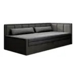 M&ouml;belix R&eacute;camiere Fulgeo Anthrazit/Schwarz B: 214 cm