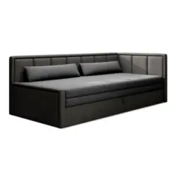 R&eacute;camiere Fulgeo Anthrazit/Schwarz B: 214 cm