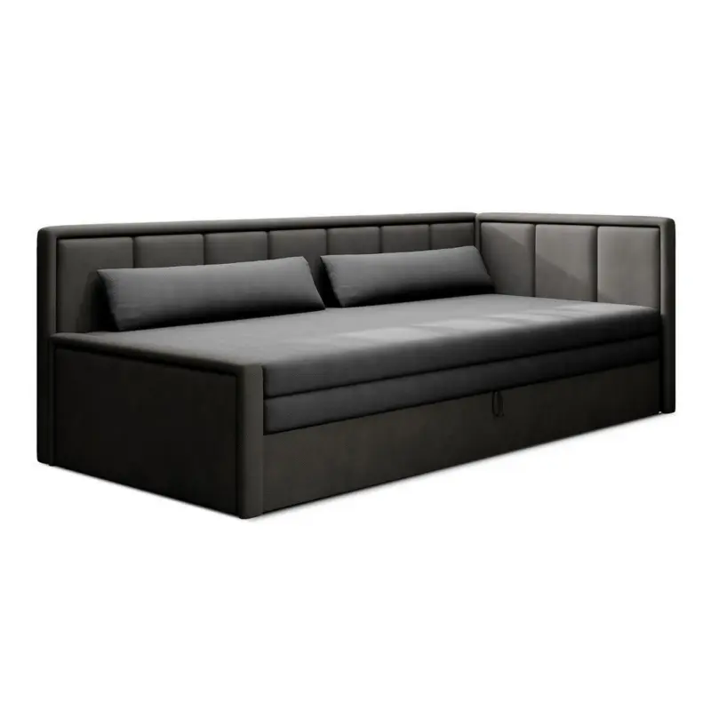 R&eacute;camiere Fulgeo Anthrazit/Schwarz B: 214 cm