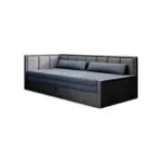 M&ouml;belix R&eacute;camiere Fulgeo links Anthrazit,Dunkelblau,B: 214 cm