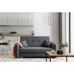 M&ouml;belix 3-Sitzer-Sofa mit Schlaffunktion Laine Grau