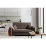 M&ouml;belix Schlafsofa Laine Braun, B: 155 cm