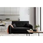M&ouml;belix Schlafsofa Laine Schwarz, B: 155 cm
