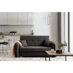M&ouml;belix 3-Sitzer-Sofa mit Schlaffunktion Laine Grau