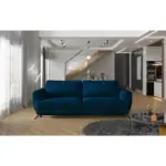 M&ouml;belix Schlafsofa Megis Blau, B: 242 cm