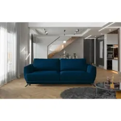 Schlafsofa Megis Blau, B: 242 cm