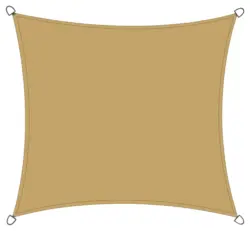 GARTENSONNENSEGEL ca.360x360 cm Sandfarben