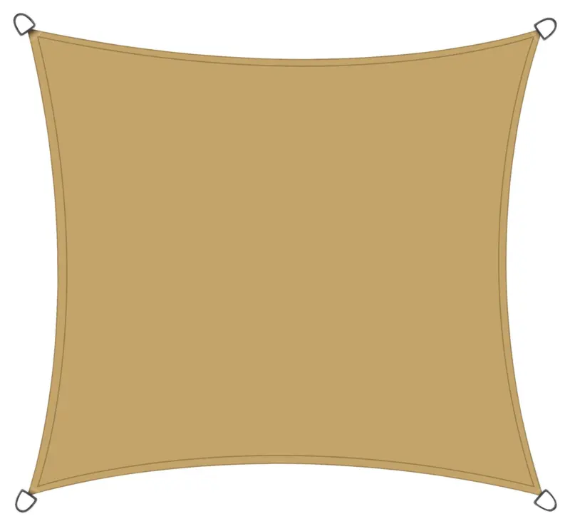 GARTENSONNENSEGEL ca.360x360 cm Sandfarben