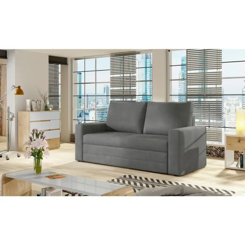 Schlafsofa Wave Grau, B: 150 cm