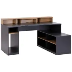 Gamingtisch mit Monitoraufsatz B160cm H 91,5cm Teamplayer