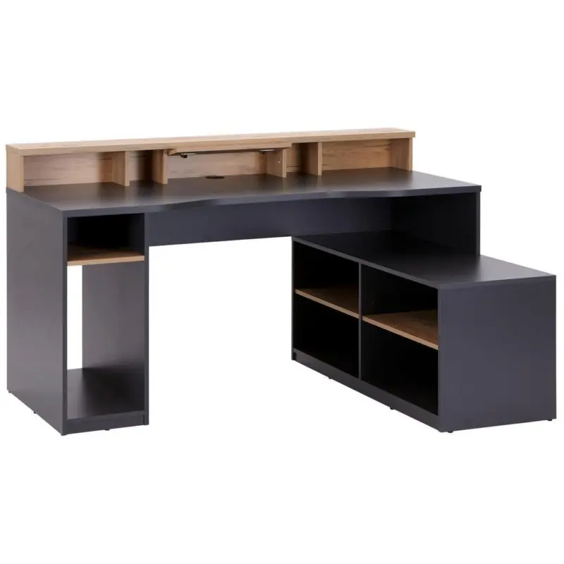 Gamingtisch mit Monitoraufsatz B160cm H 91,5cm Teamplayer