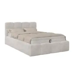 Polsterbett Noe Cremefarben 120x200 cm