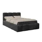 M&ouml;belix Polsterbett Noe Schwarz 120x200 cm