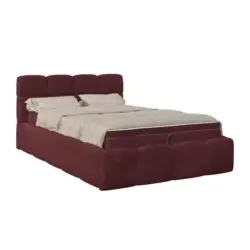 Polsterbetten Noe Bordeaux 140x200 cm