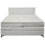 M&ouml;belix Boxspringbett MITTO Silberfarben 200x200 cm