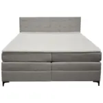 M&ouml;belix Boxspringbett MITTO Hellgrau 180x200 cm