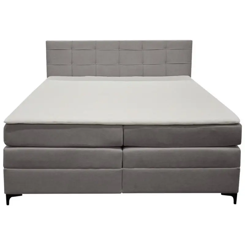 Boxspringbett MITTO Grau 180x200 cm