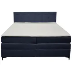 Boxspringbett MITTO Dunkelblau 200x200 cm