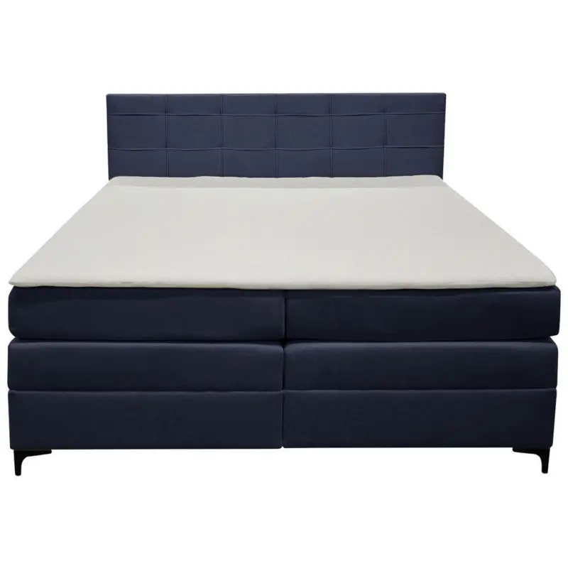 Boxspringbett MITTO Dunkelblau 200x200 cm