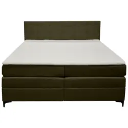 Boxspringbett MITTO Moosgr&uuml;n 180x200 cm