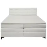 M&ouml;belix Boxspringbett MITTO Creme 200x200 cm