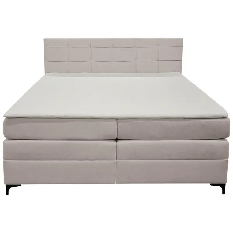 Boxspringbett MITTO Lavagrau 180x200 cm