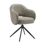 M&ouml;belix Armlehnstuhl Cord Hellgrau, B: 58cm