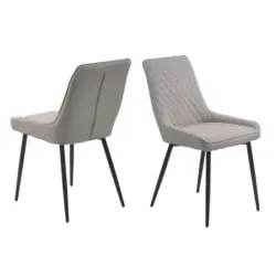 Stuhl-Set Hellgrau, B: 52cm