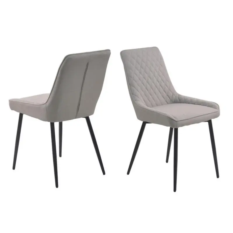 Stuhl-Set Hellgrau, B: 52cm