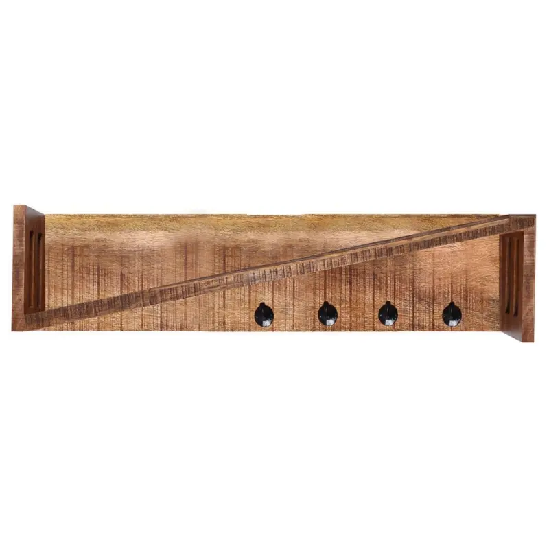 Wandgarderobe Naturfarben B: 90 cm