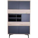 M&ouml;belix Highboard Anthrazit, Naturfarben B: 78cm