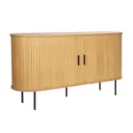M&ouml;belix Sideboard Naturfarben/Schwarz, B: 140cm