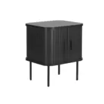 M&ouml;belix Nachttisch Schwarz B: 45 cm