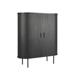 Kommode Schwarz, B: 100cm