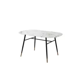 Esstisch Schwarz, Wei&szlig; L: 140cm