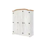 M&ouml;belix Kleiderschrank Wei&szlig; B: 150cm