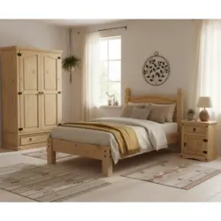 BETT Honig/Naturfarben 90x200cm