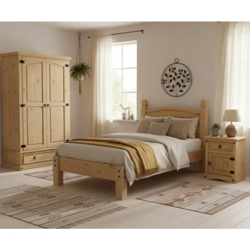 BETT Honig/Naturfarben 90x200cm