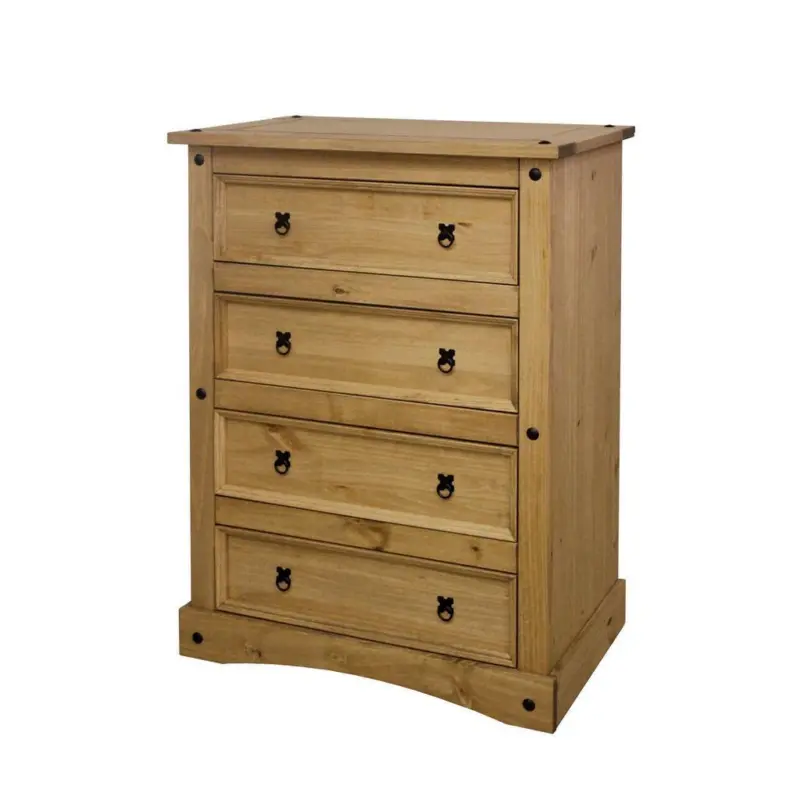 Kommode Honigfarben B: 90cm