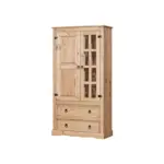 M&ouml;belix Vitrine Naturfarben, Honig B: 100cm