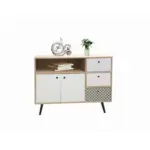 M&ouml;belix Sideboard Multicolor, Wei&szlig;, Eiche Dekor B: 106,5cm
