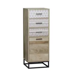 Kommode Graubraun, Naturfarben B: 39,5cm