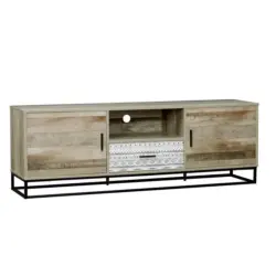 Lowboard Graubraun, Naturfarben B: 160cm