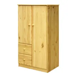 Kleiderschrank Naturfarben B: 80cm