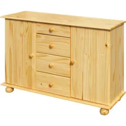 Kommode Naturfarben B: 119cm