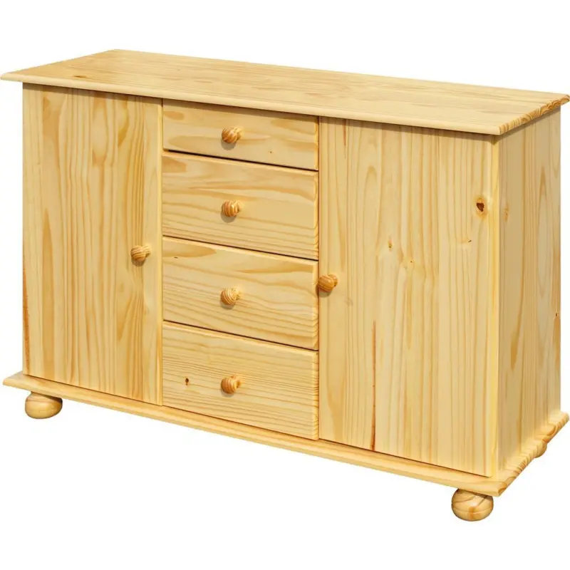 Kommode Naturfarben B: 119cm