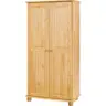 Kleiderschrank Naturfarben B: 82cm