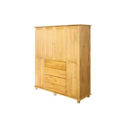 Dreht&uuml;renschrank Naturfarben B: 156 cm